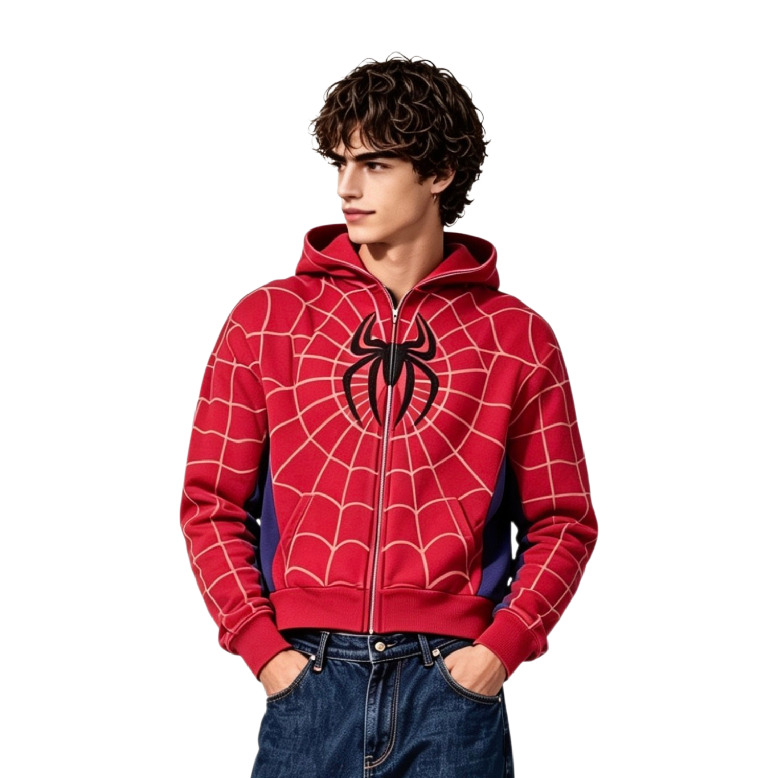 Spider Hoodie Red