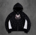 Spider Hoodie Black