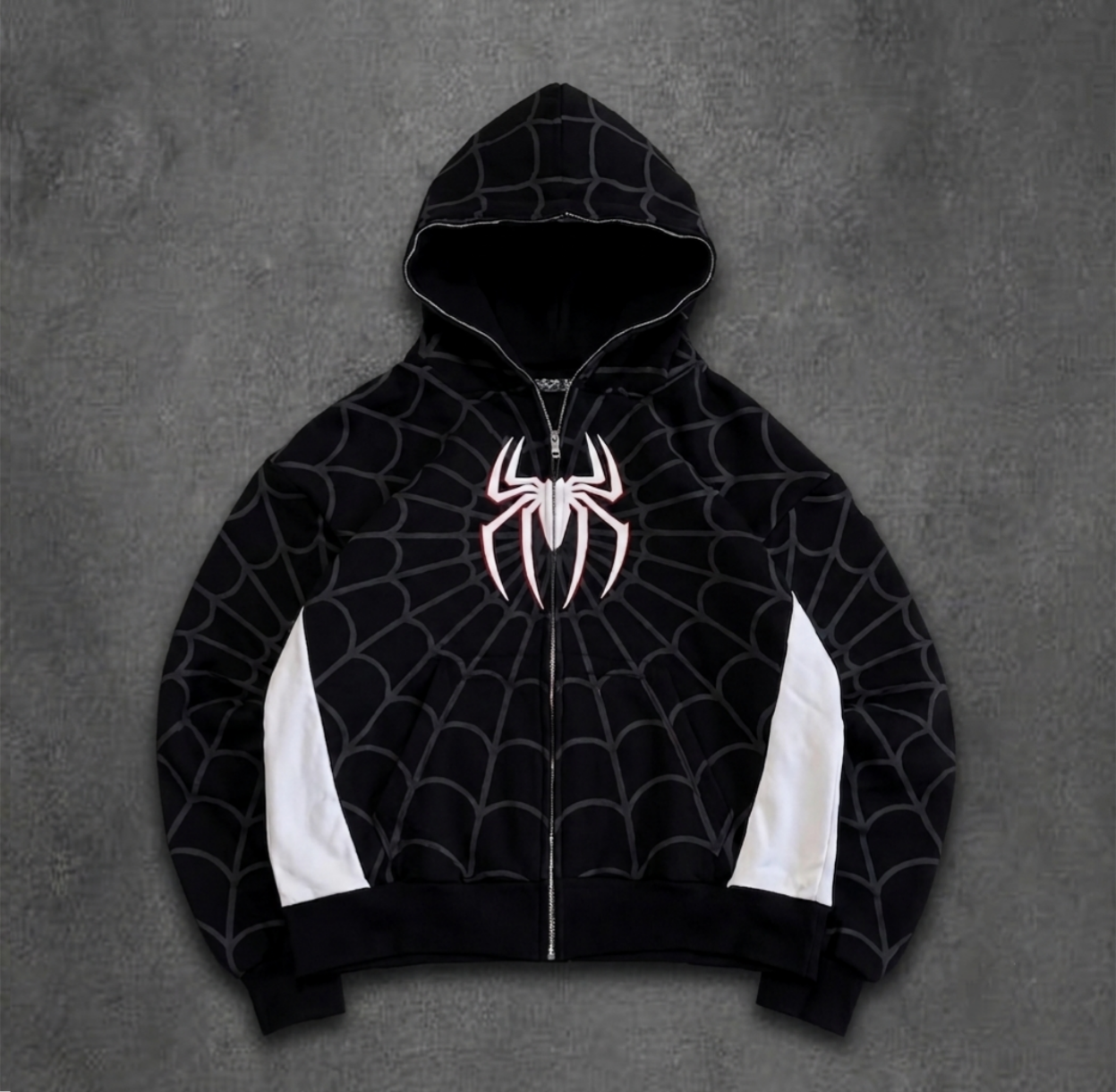 Spider Hoodie Black