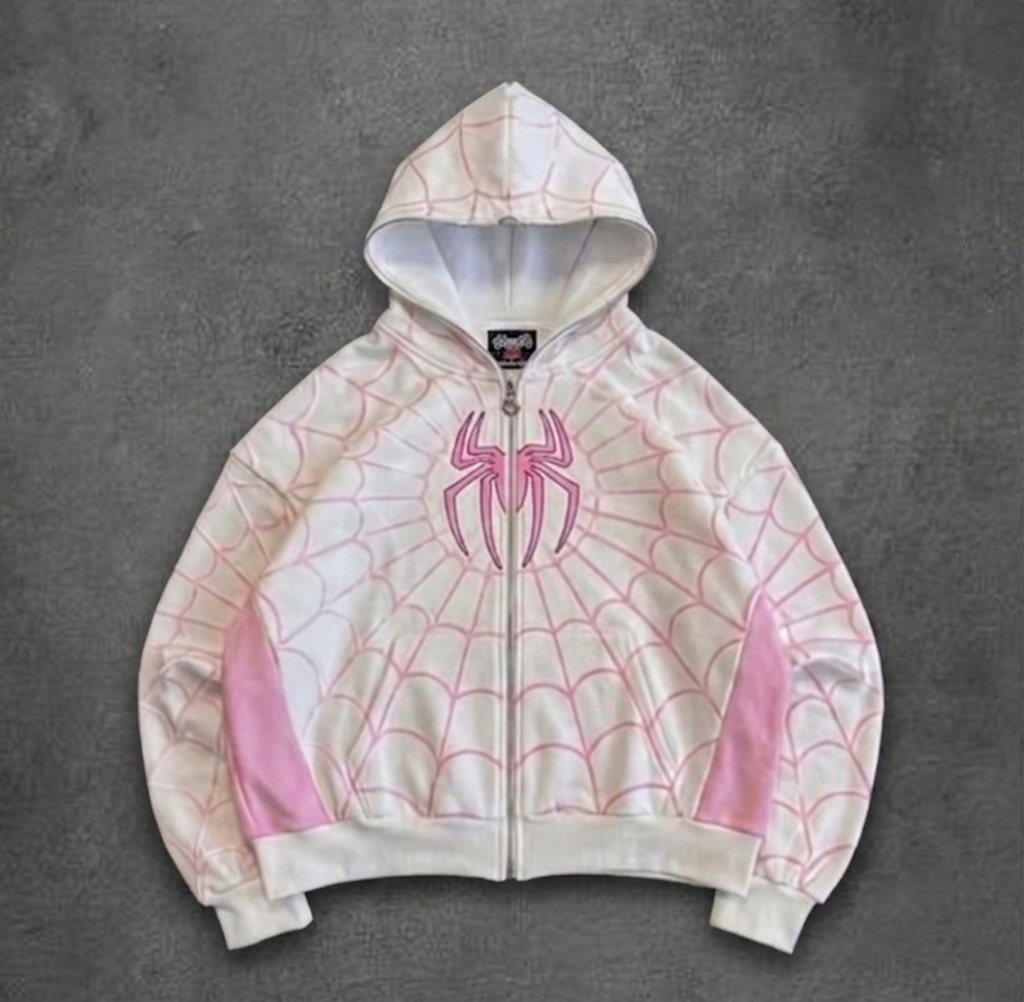 Spider Hoodie White