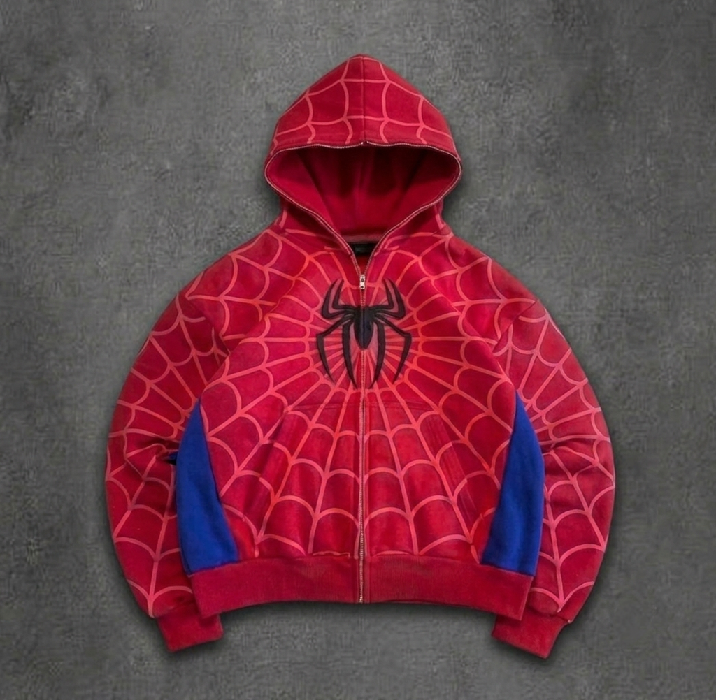 Spider Hoodie Red