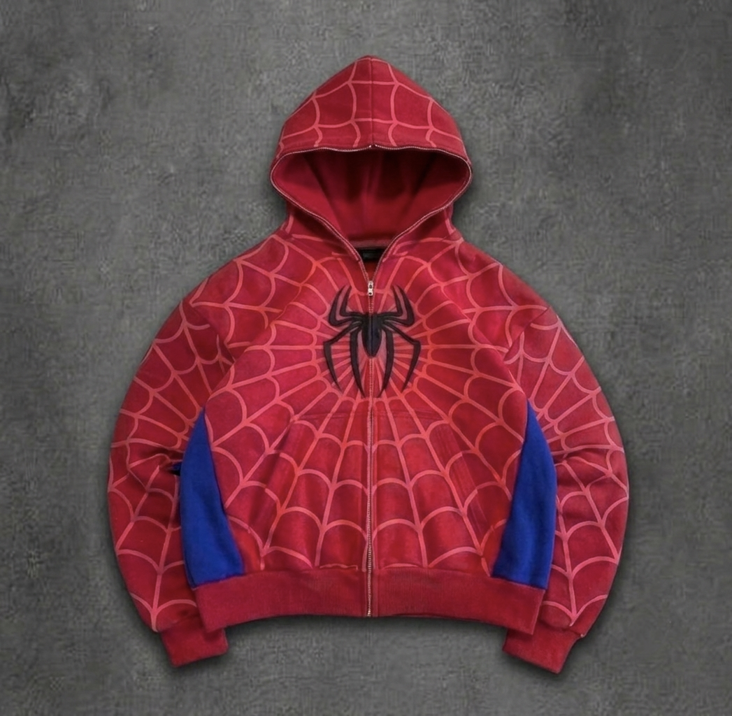 Spider Hoodie Red