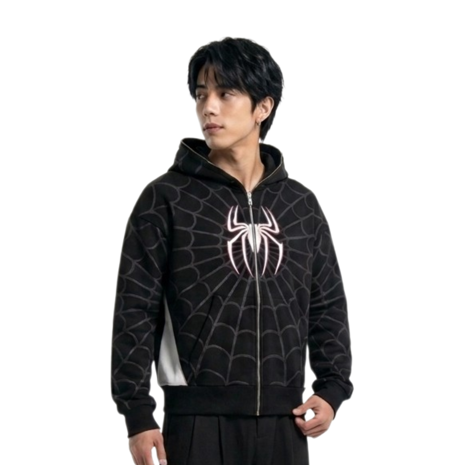 Spider Hoodie Black