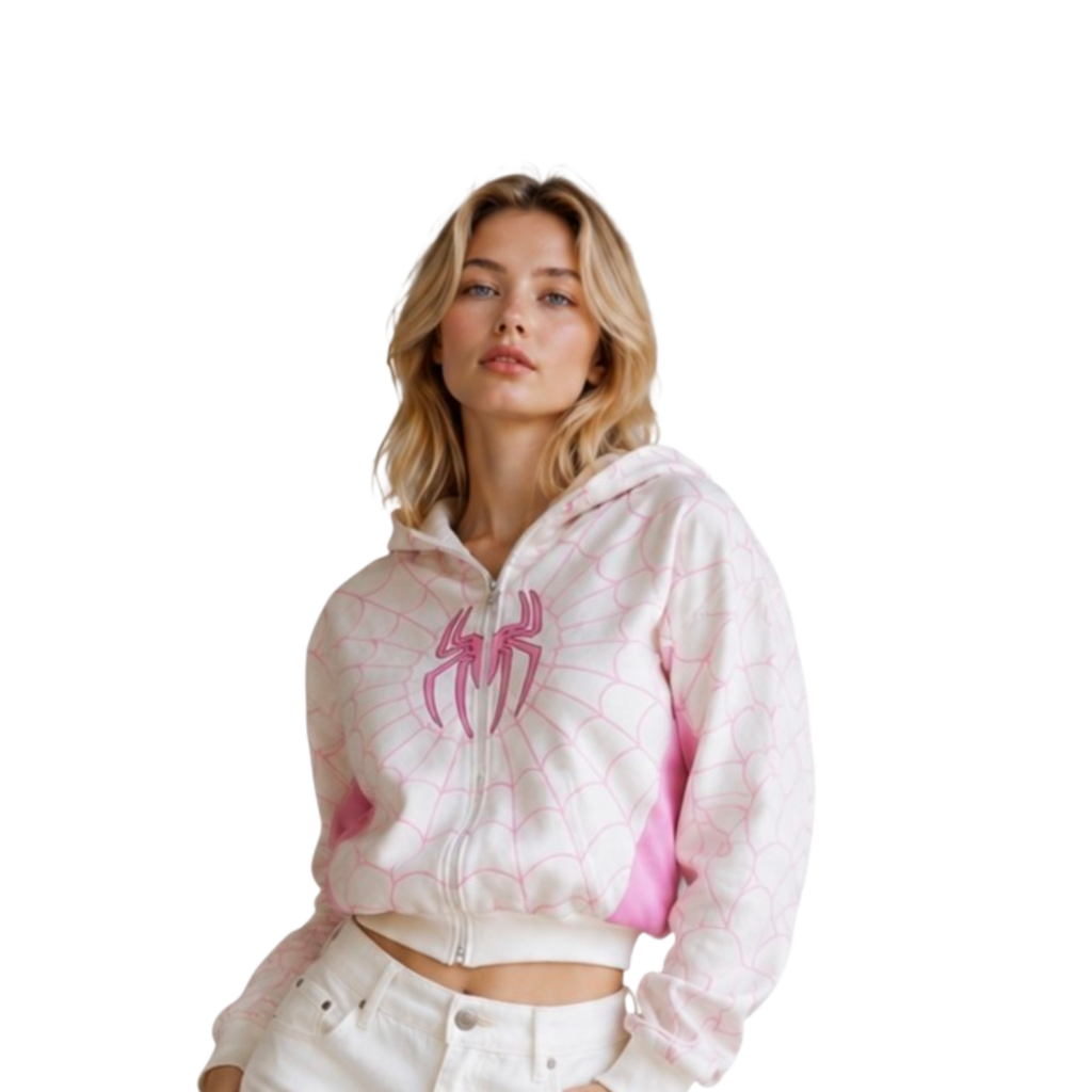 Spider Hoodie White
