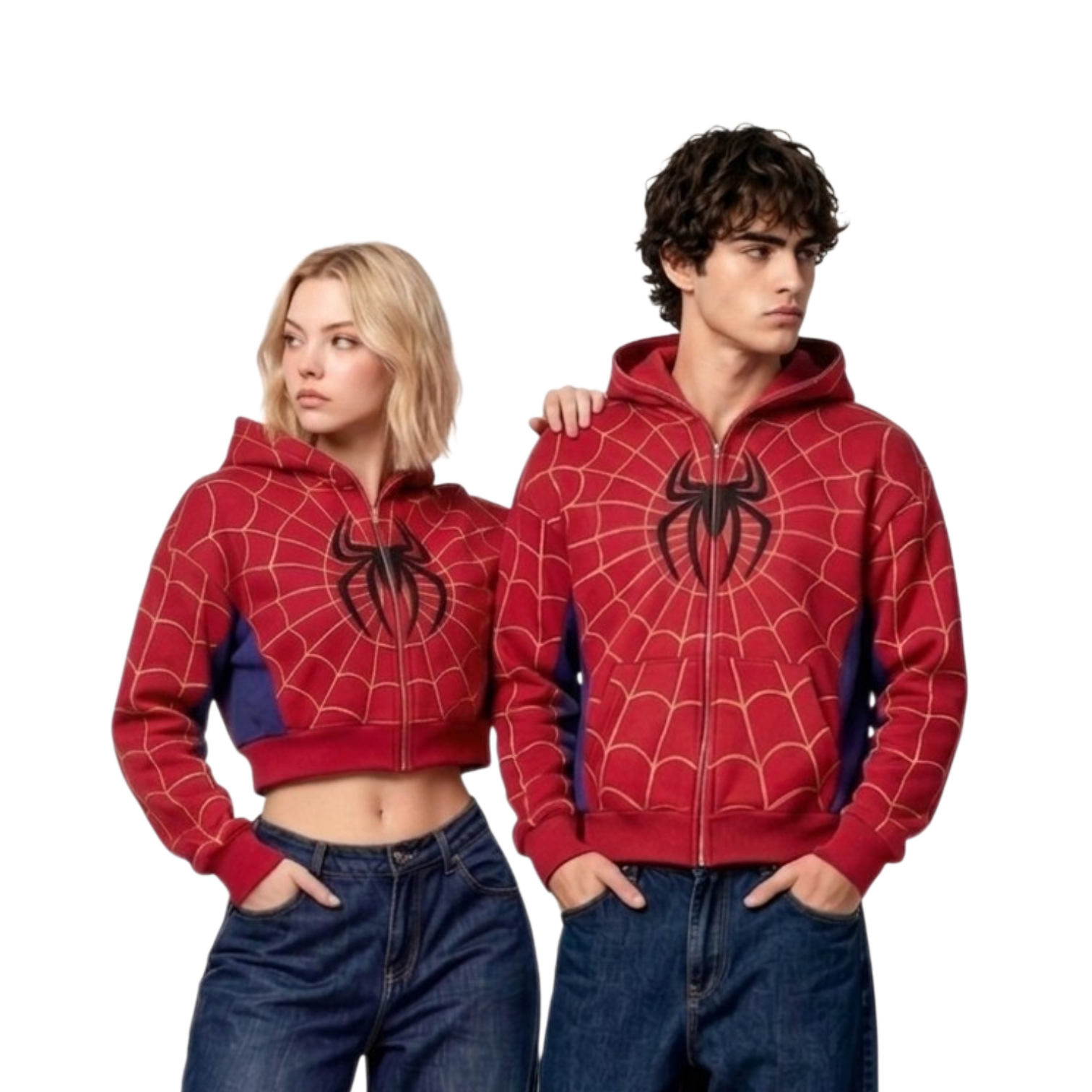 Spider Hoodie Red