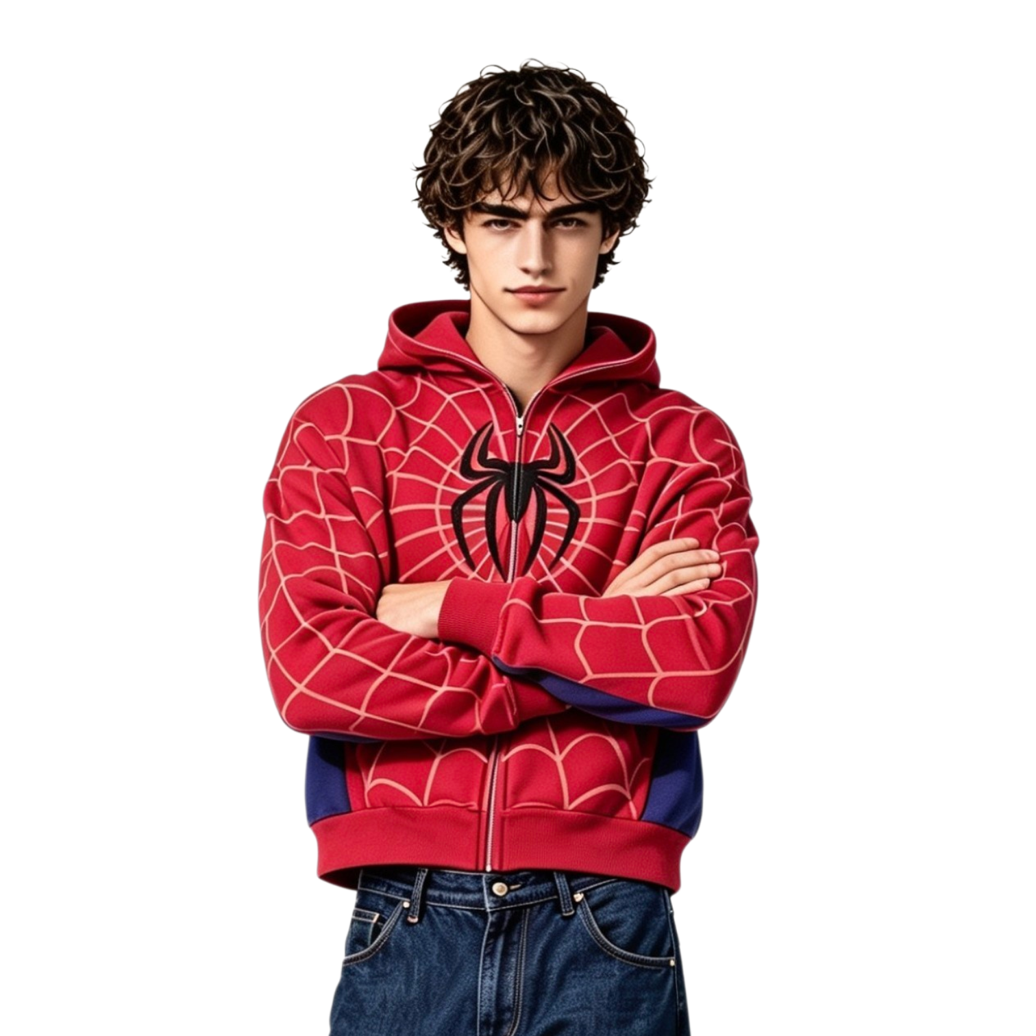 Spider Hoodie Red